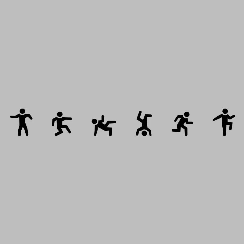 Dance Moves - 1 color vector