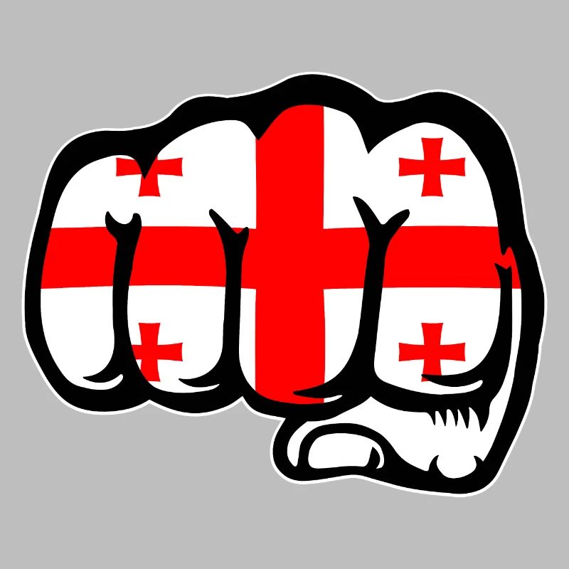 Poing drapeau de Géorgie