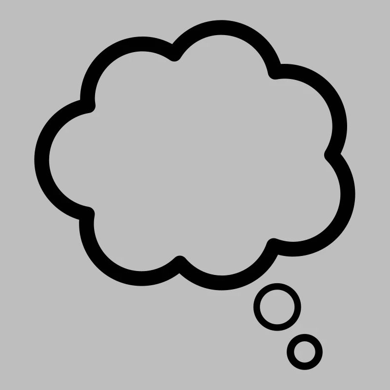 Thinking, de pensée, de nuages, la bulle