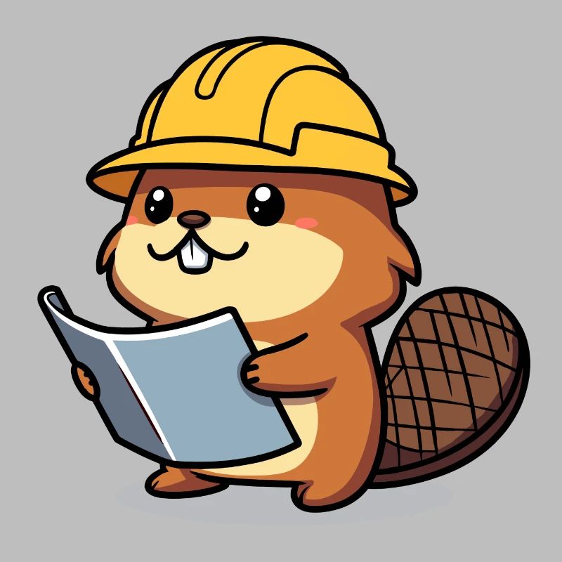 Beaver Bob Constructeur Plan Casque Métier d’artisan