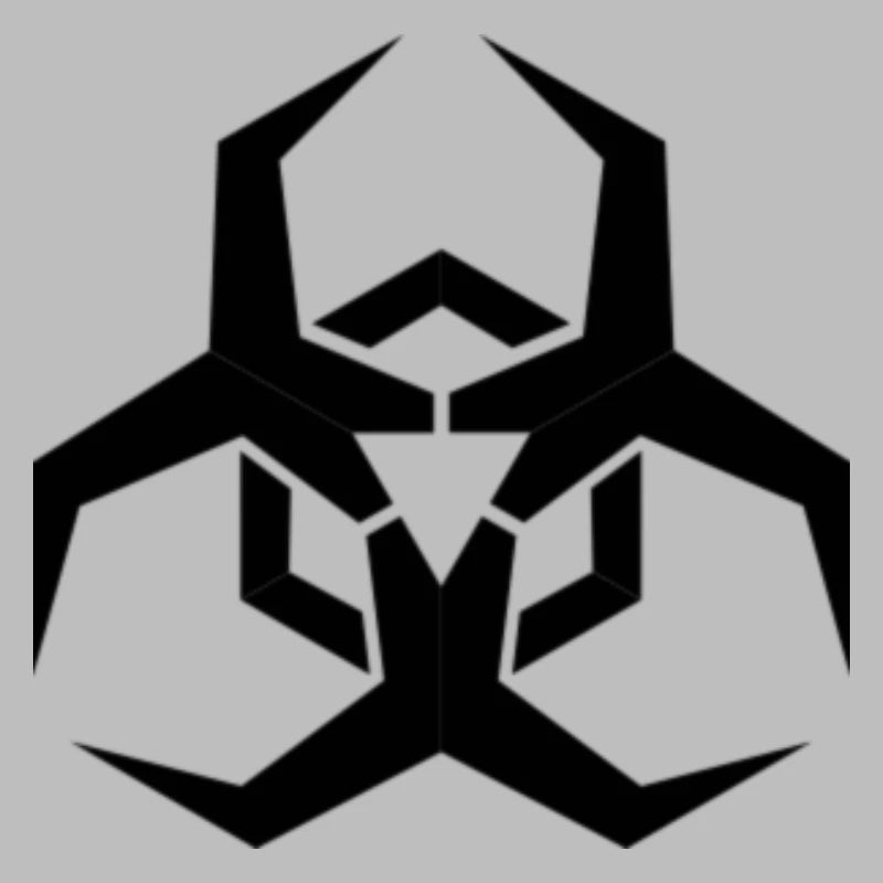 Angular Biohazard Symbol