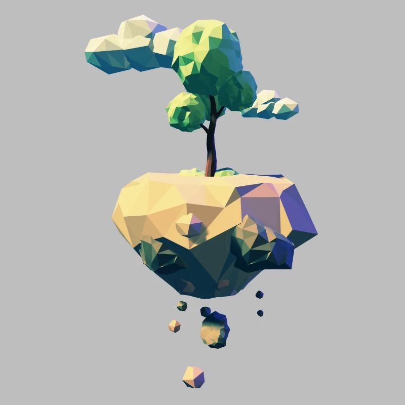 Flying Tree | Low poly