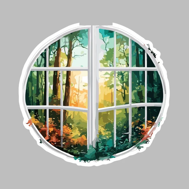 Window in the Forest / Trees / View / Wilderness