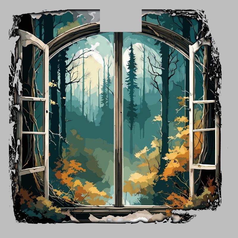 Window in the Forest / Trees / View / Wilderness