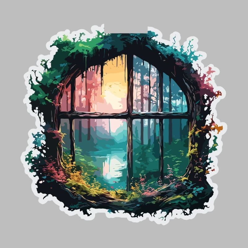 Window in the Forest / Trees / View / Wilderness
