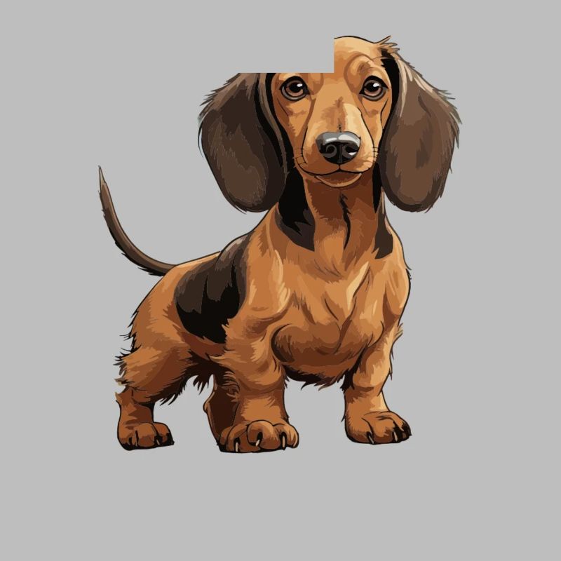 Dackel, Dachshund oder Teckel Niedlicher Jagdhund