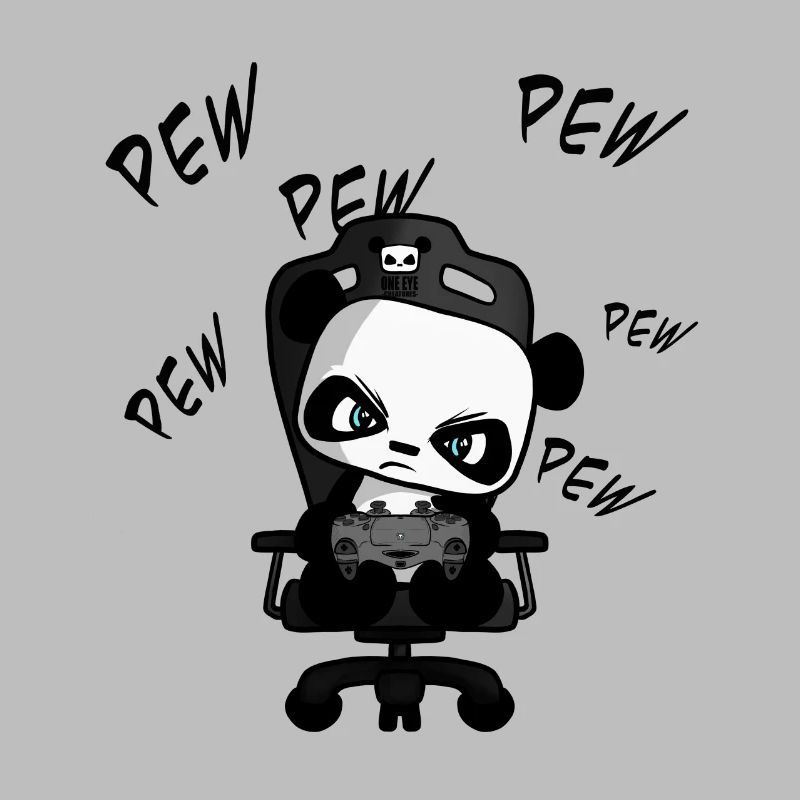 PEW PEW drôle mignon jeu panda, nerd, jeu
