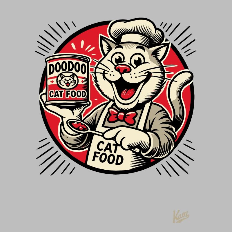 lecker DooDoo Katzenfutter mit Koch-Katze