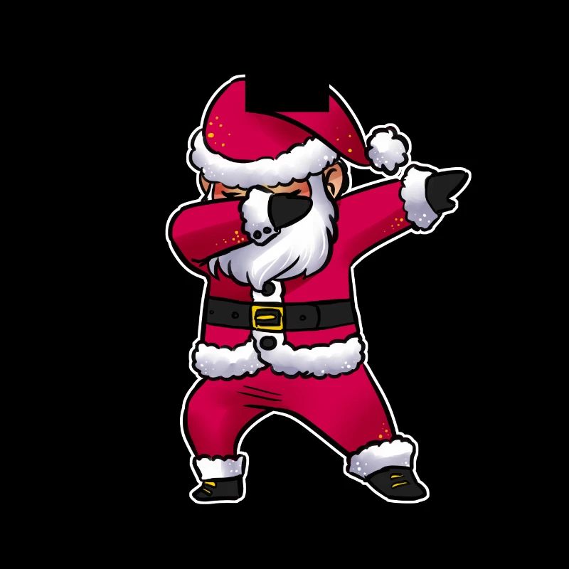 Weihnachten Weihnachtsmann Nikolaus cool dabbing