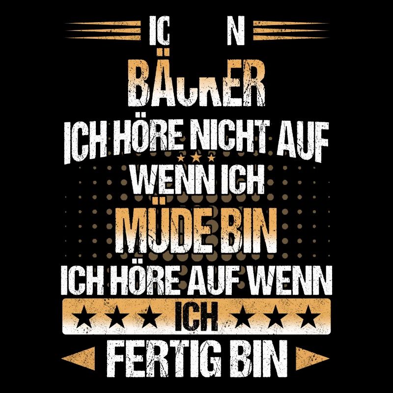 Bäcker Bäckerin Bäckerei Beruf Spruch