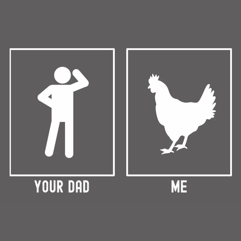 Ton père - Moi - Élevage de poulets
