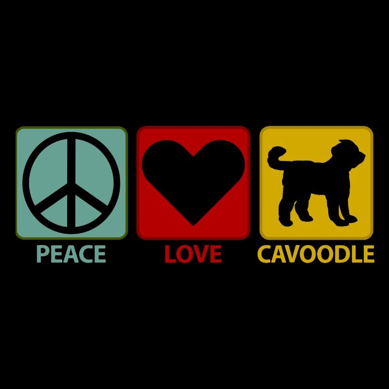 Cavoodle Cavapoo Dog Mix Peace Love