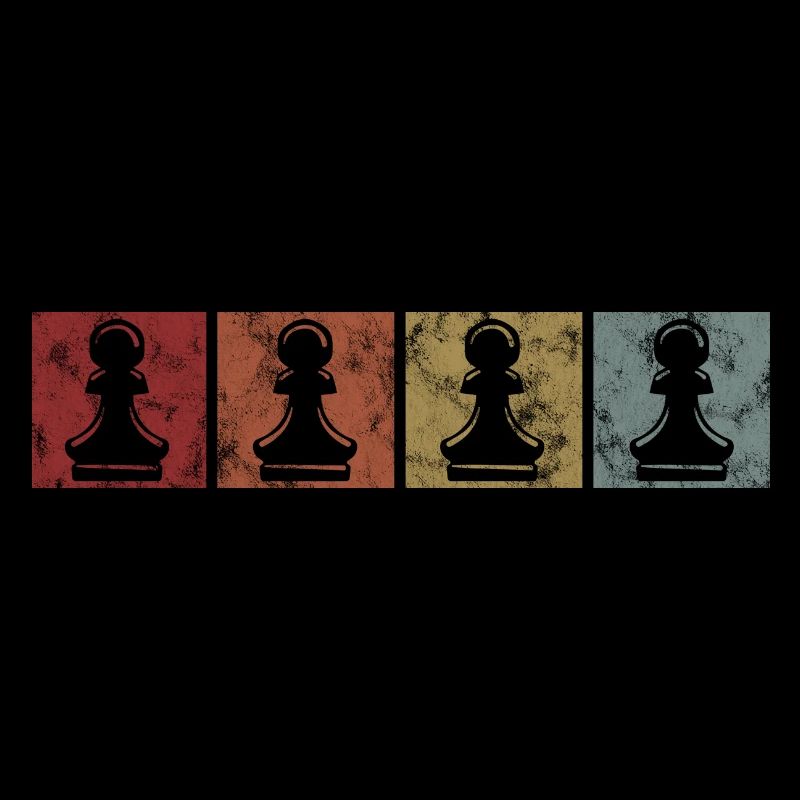 Schachmatt échecs rétro joueurs d’échecs