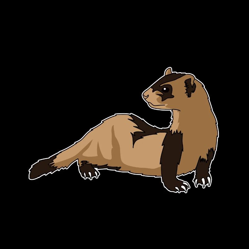 Ferret Weasel Mader Comic Kawaii Gift Idea