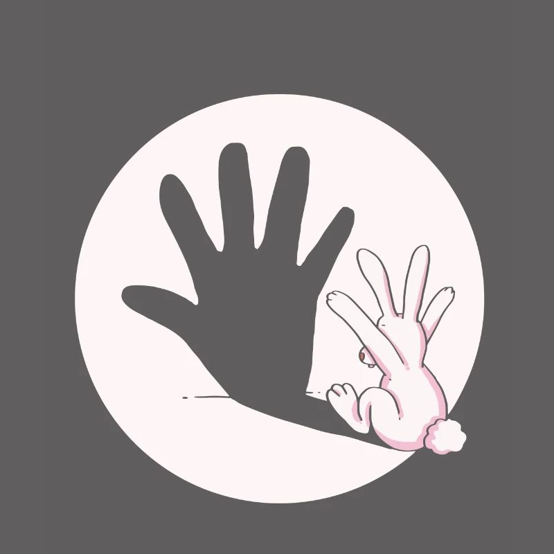 Bunny Rabbit Shadow Hand Easter Gift Idea