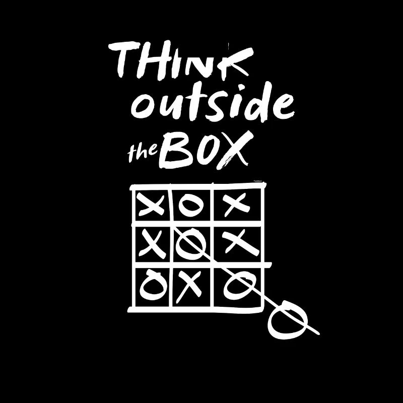 Tic-Tac-Toe-Denken außerhalb der Box