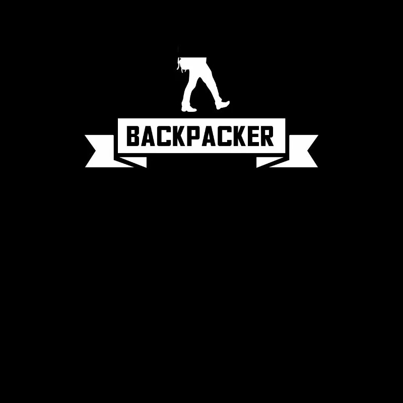 Design de backpacker vintage