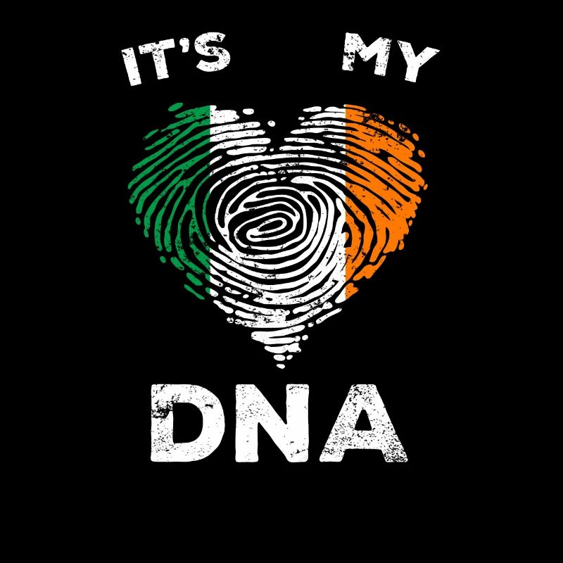 Drapeau de l'Irlande drapeau de l'Irlande empreinte de coeur