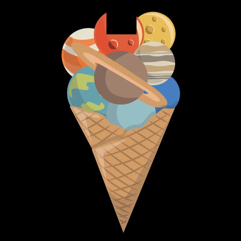 Eis Eiscreme Weltraum Planeten