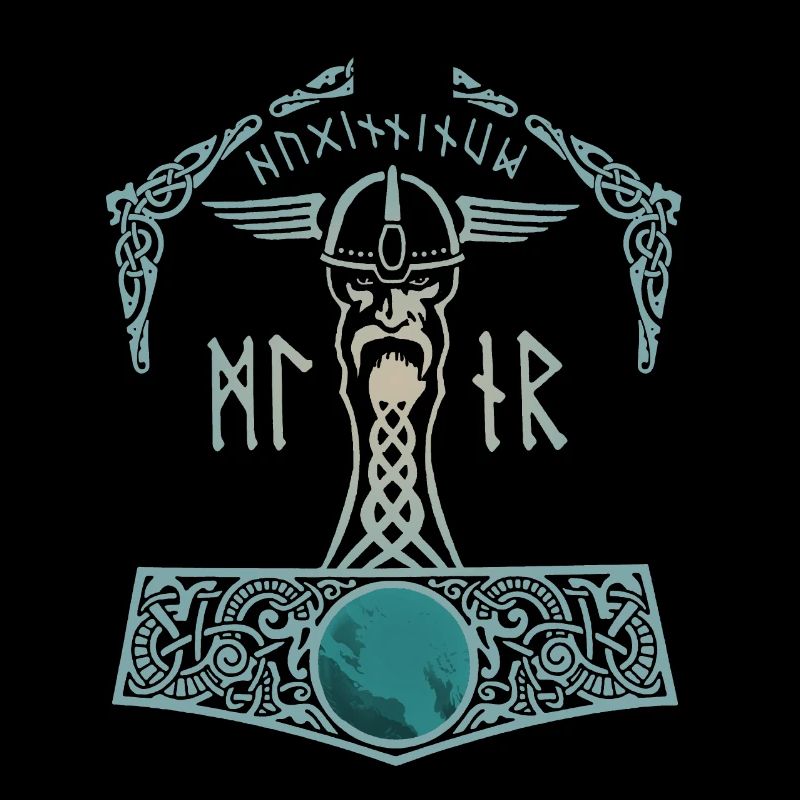 Thor Hammer Mjölnir Walhalla Wikinger Männer