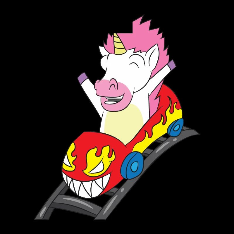 Roller Coaster Riding Unicorn Gift