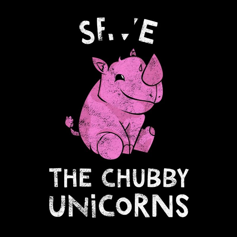 Unicorn Rhino Rhino Thick Chubby Chubby Gift