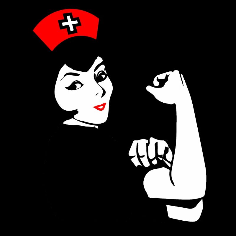 Krankenschwester Frau stark lustig Geschenk