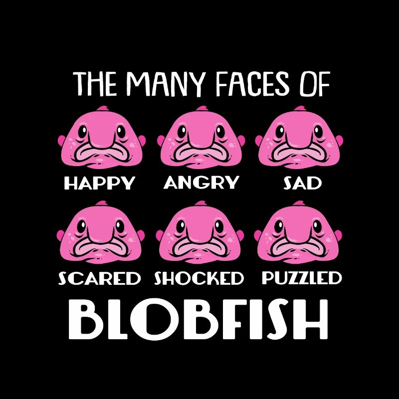 Blobfisch Tiefsee Grumpy Introvertiert Geschenk