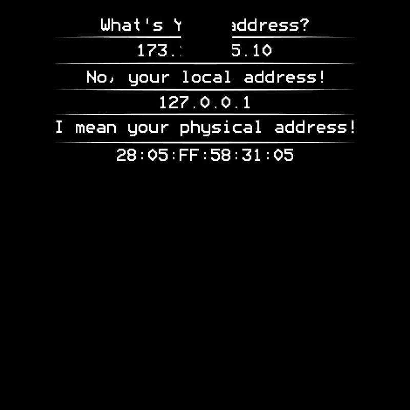 Computer IP Adresse Netzwerk Nerd Lustig Geschenk
