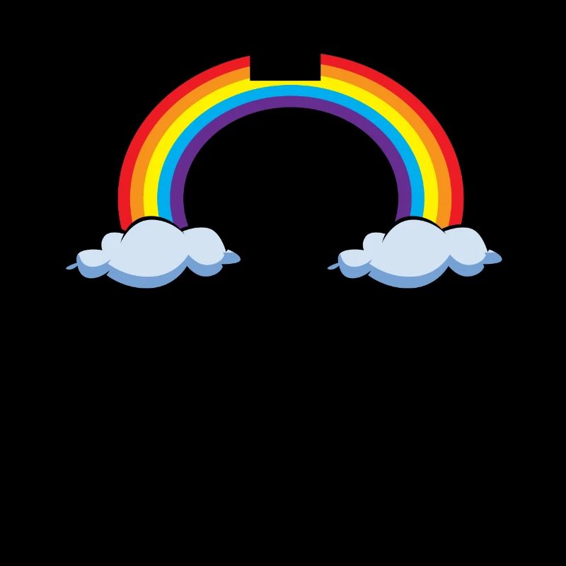 Rainbow with clouds | Rainbow