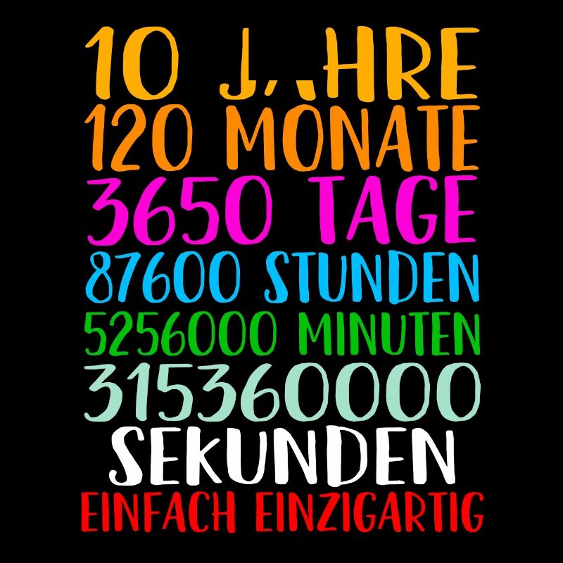 10. Geburtstag Geschenkidee Bday Spruch Geschenk