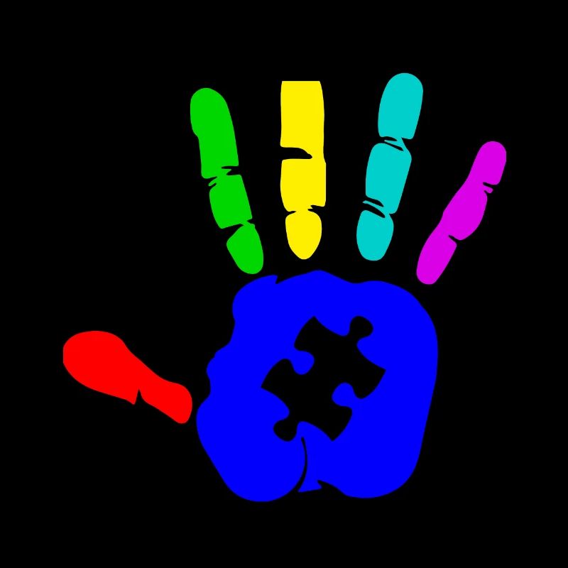AUTISM PUZZLE HAND Autism Awareness Gift