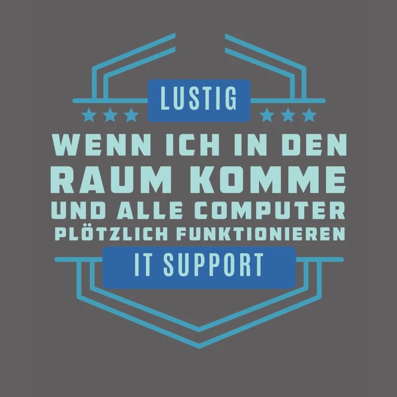 Lustigen Technologiespruch - Tech Support