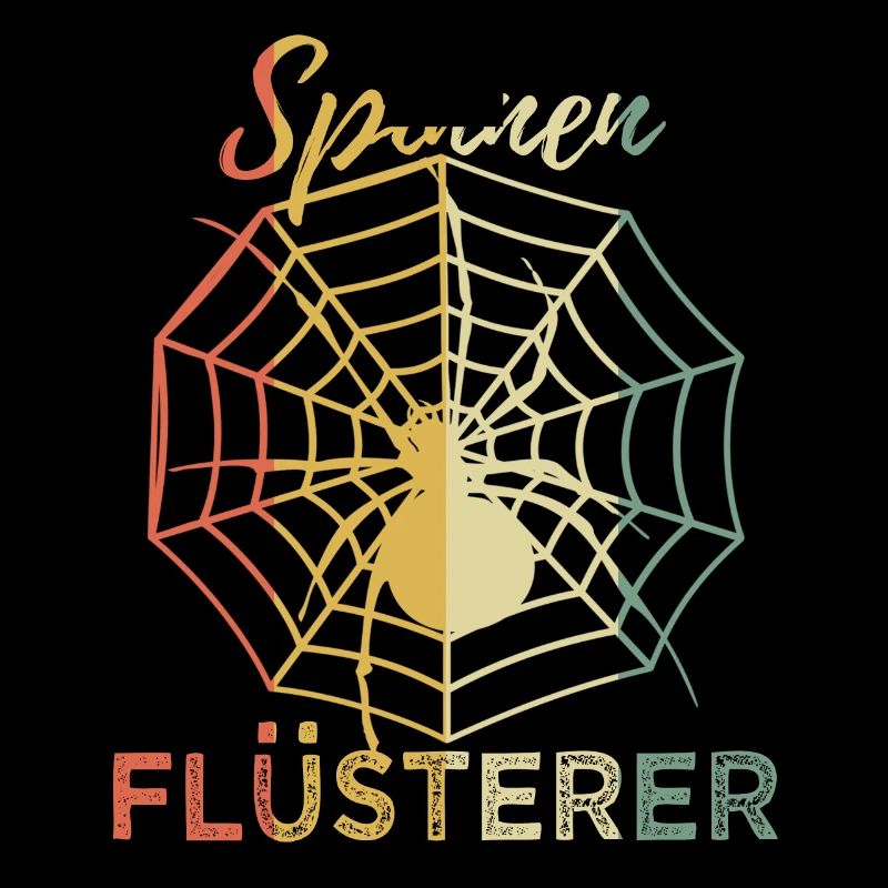 Lustig Spinnen Flüsterer Retro Spruch Geschenk