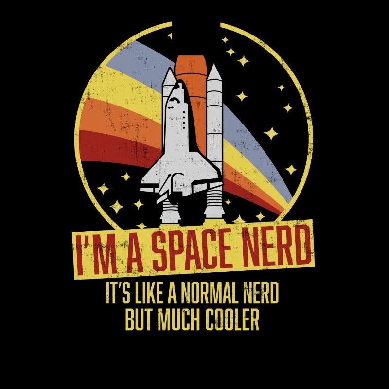 Lustiges Space Shuttle Retro Astronomen Space Nerd