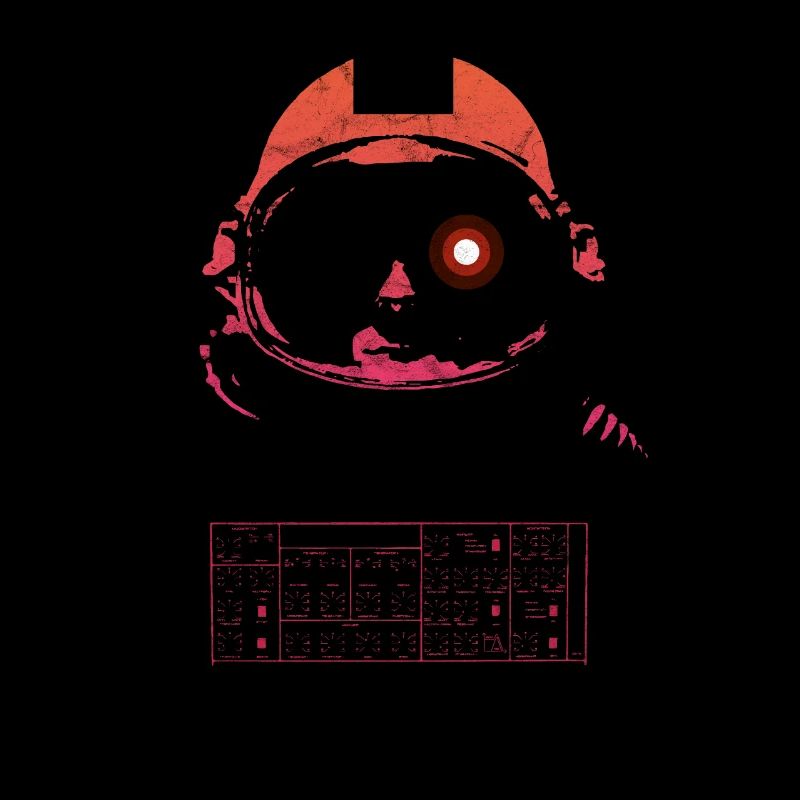 Synthwave Retrowave Aesthetic Vintage Astronaut