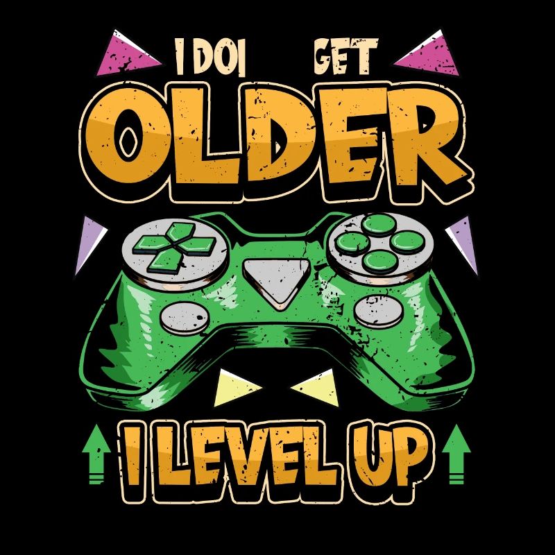 Gamer PC Videogames Controller Spruch Geschenk