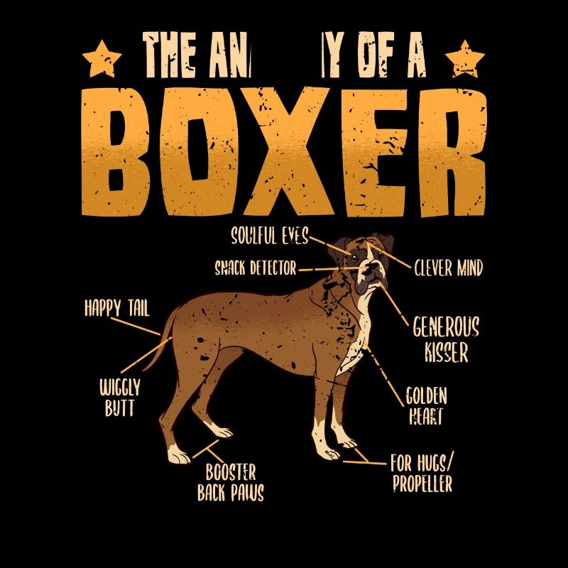 Hund Lustig Boxer Hundebesitzer Anatomie Geschenk