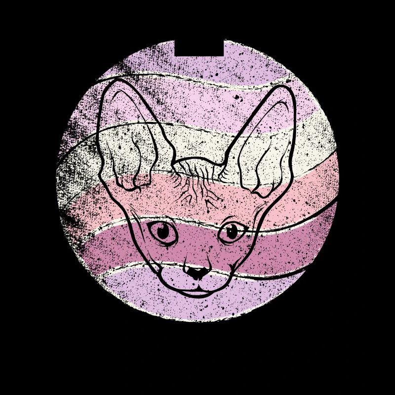 Retro Sphynx chat Vintage Sphinx chat