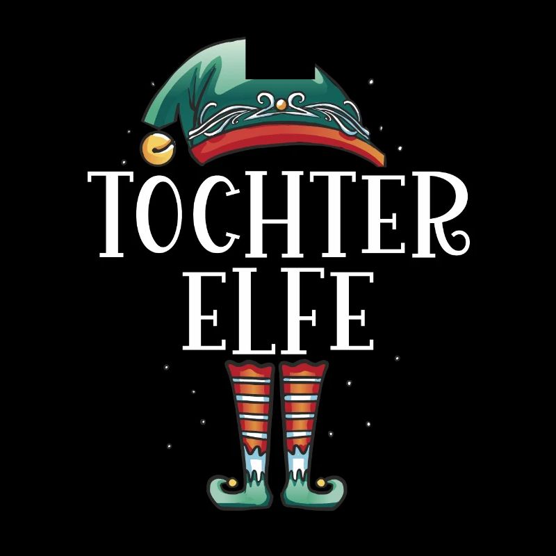 Weihnachten Partnerkostüm Tochter Elf Elfe Elfen