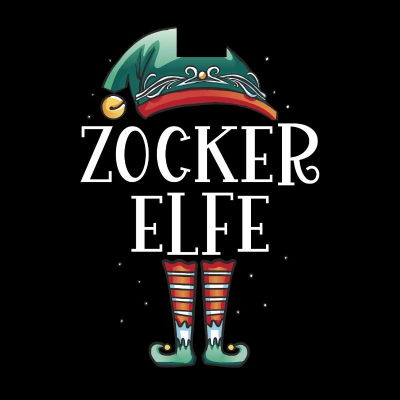 Weihnachten Partnerkostüm Zocker Elf Elfe Elfen