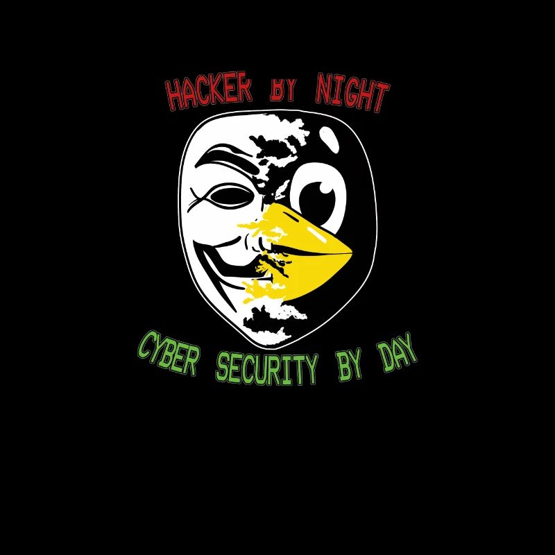 Lustiger Cyber Security Expert Linux Pinguin als