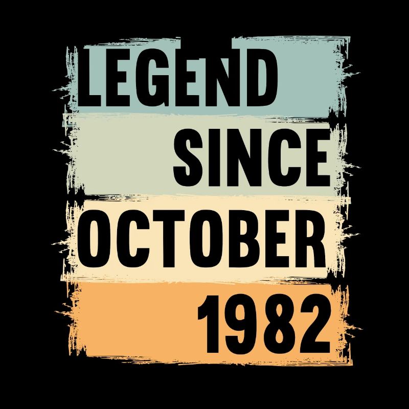 Né en octobre 1982 40 ans 40s 40e anniversaire
