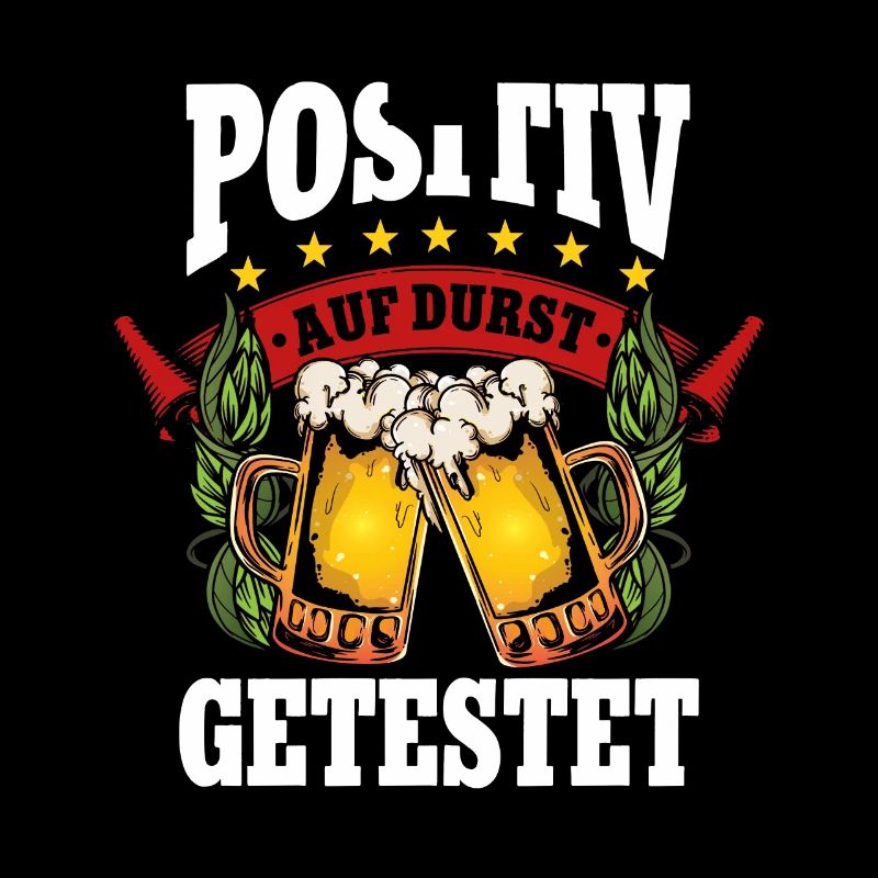 Positiv auf Bier