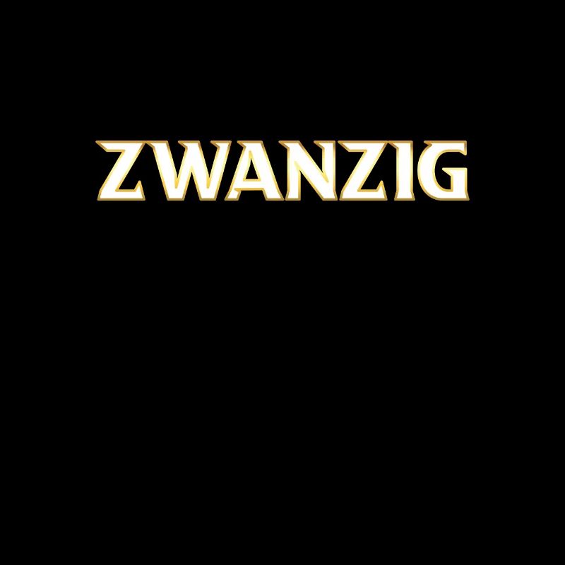 20 Geburtstag Zwanzig Birthday