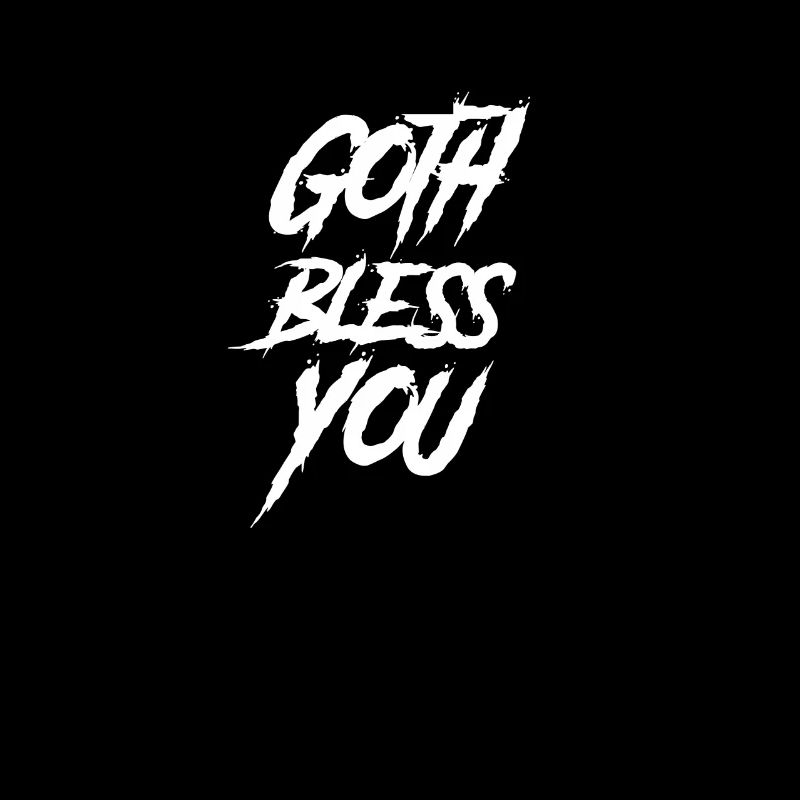 Goth disant drôle Goth vous bénissant
