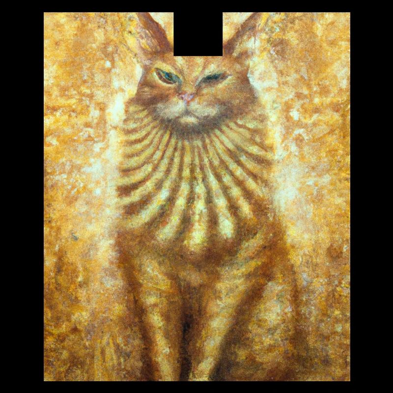 Chat Portrait Gustav Klimt Style Chat