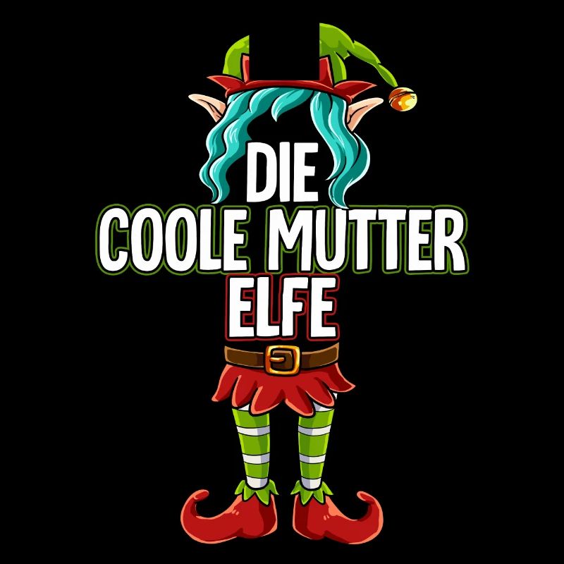 Coole Mutter Elfe Partnerlook Weihnachten