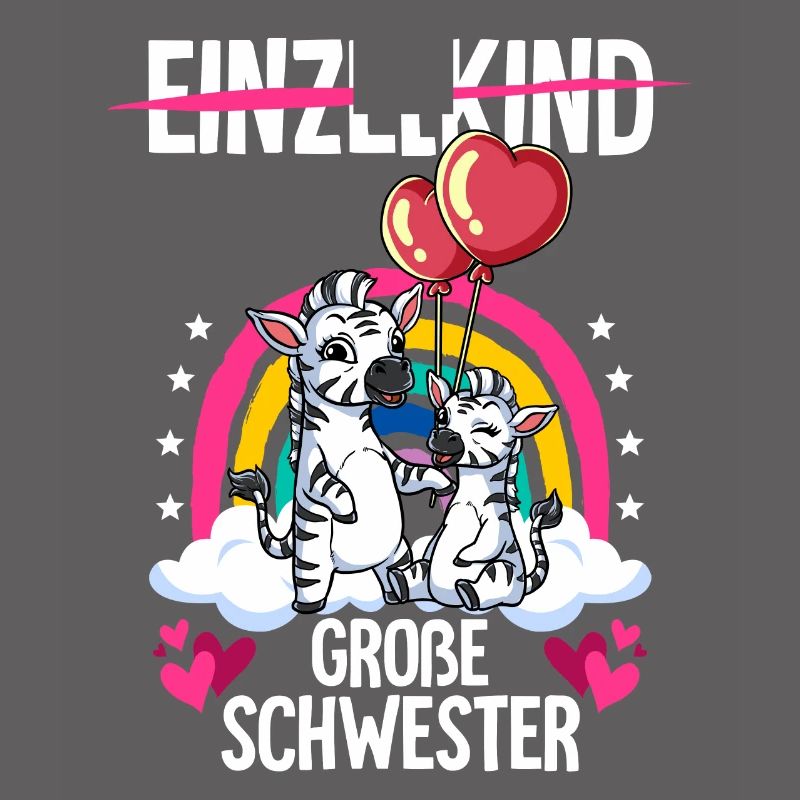 Ich werde Große Schwester Zebra