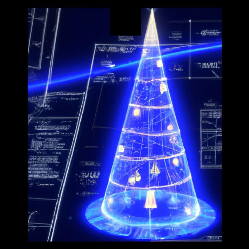 Christmas Christmas Tree Schematic Blueprint